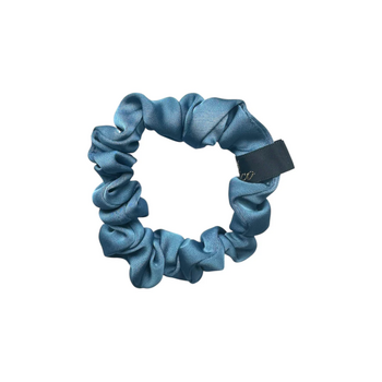 Pico Scrunchie Satin Fine Vintage Blue