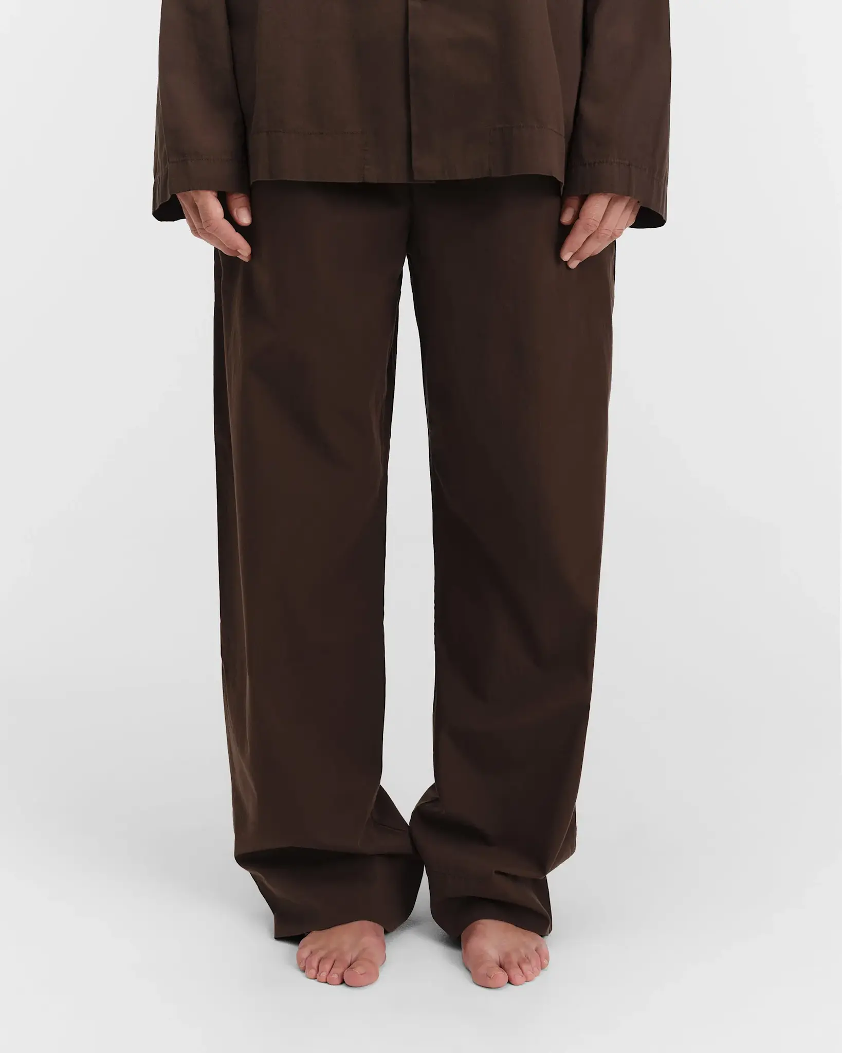 Tekla Poplin Pyjamas Coffee