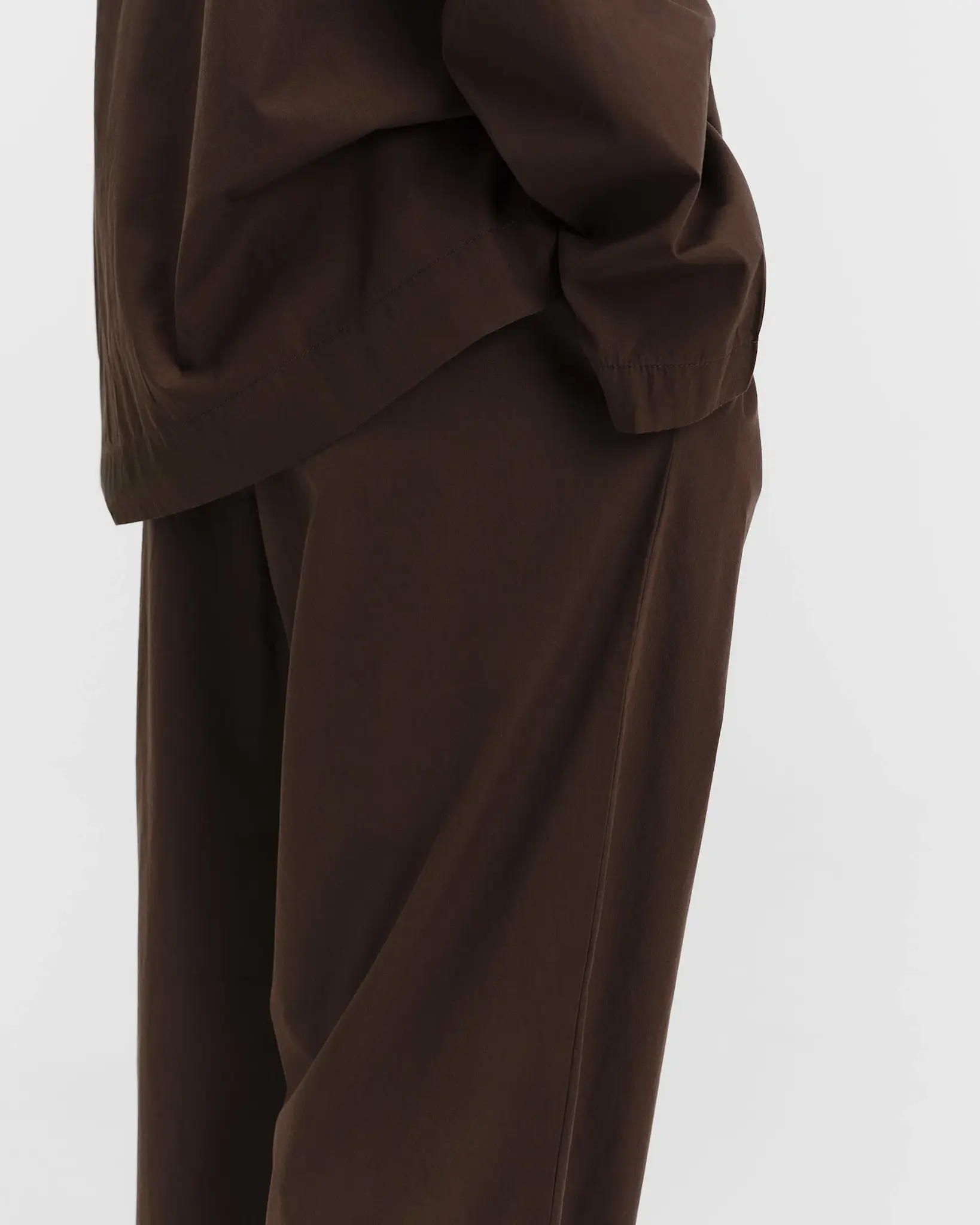 Tekla Poplin Pyjamas Coffee