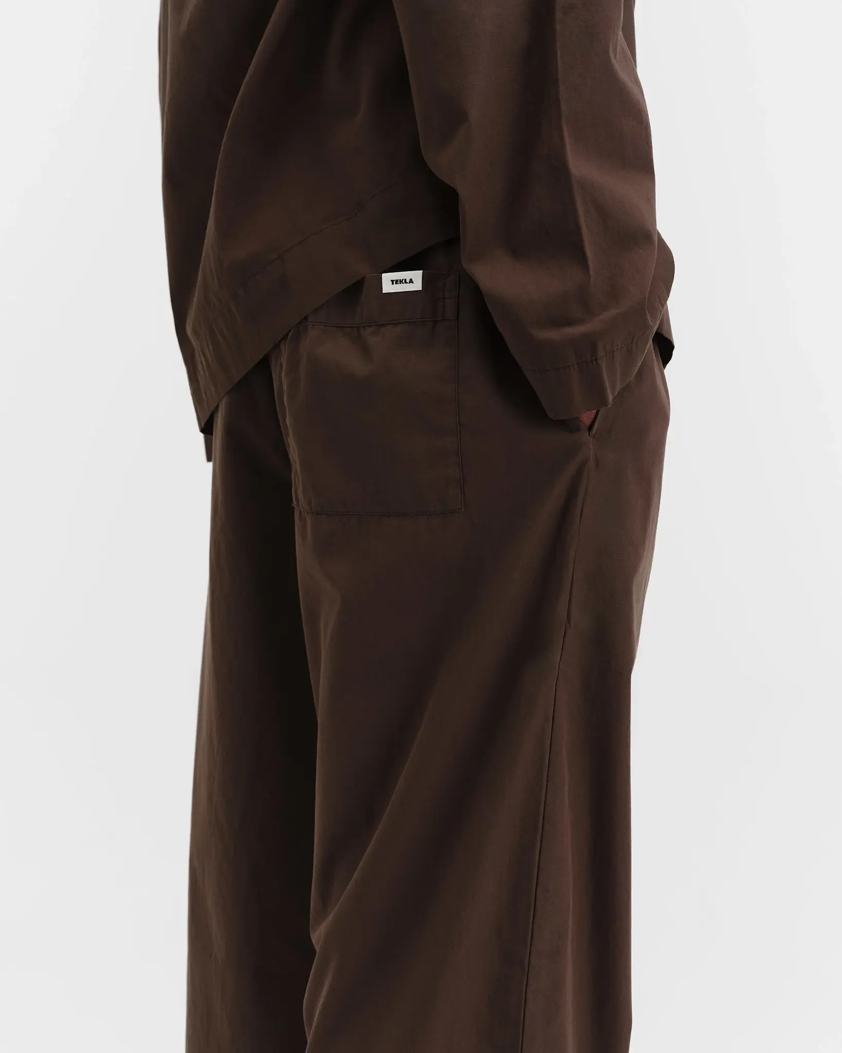 Tekla Poplin Pyjamas Coffee