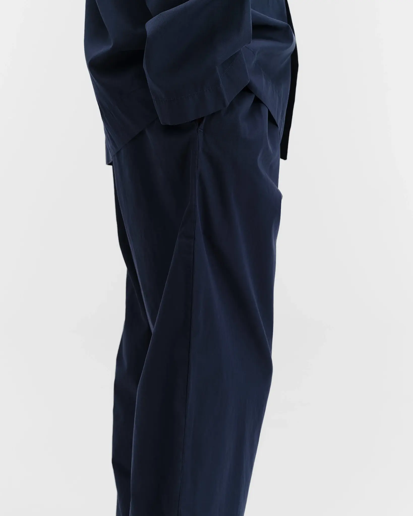 Tekla Poplin Pyjamas Pants Navy