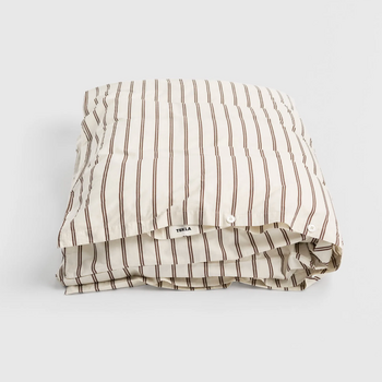 Tekla Percale Single Duvet Cover Hopper Stripes 140x200