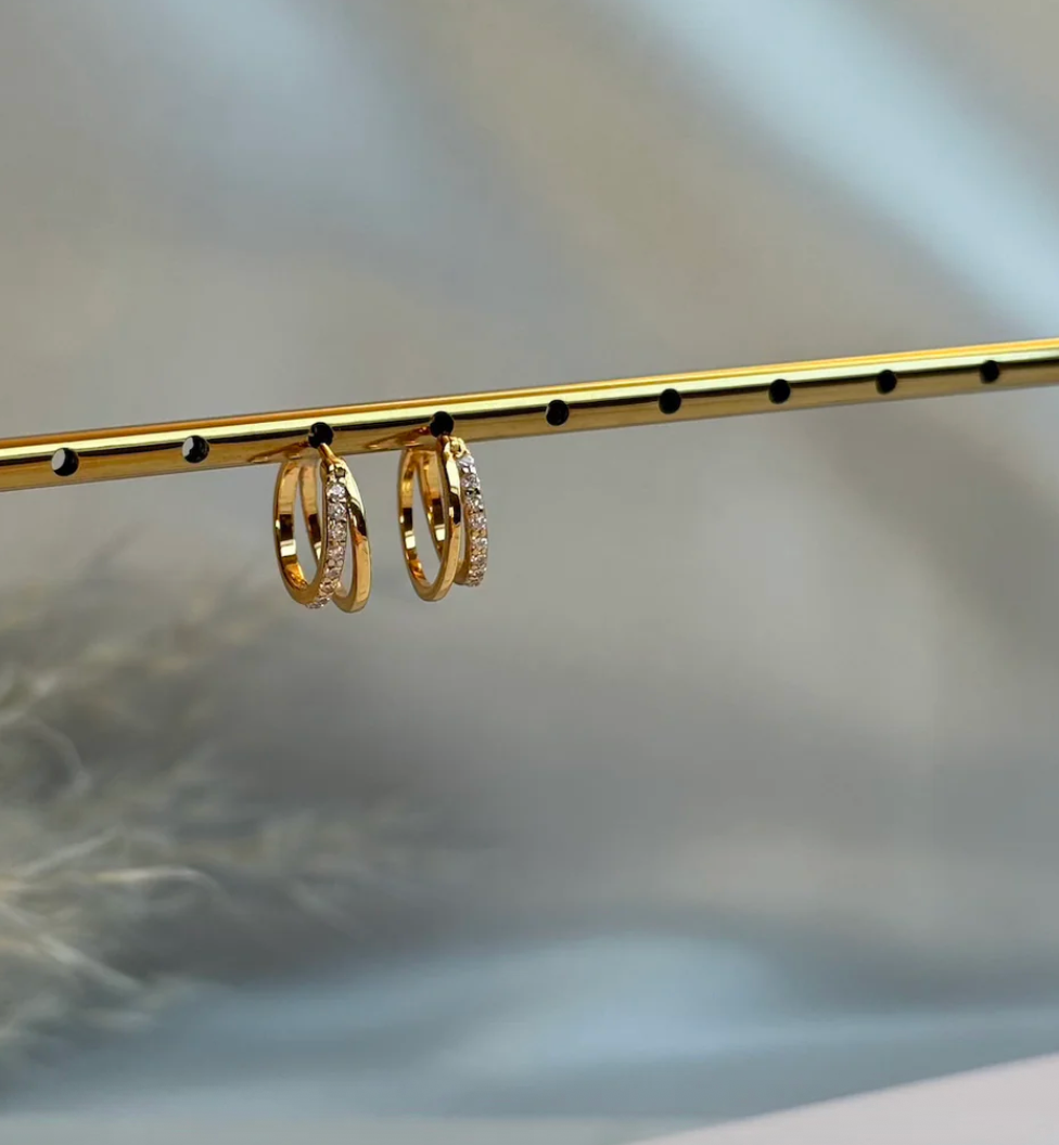 Brandlinger Earrings Lugano Gold