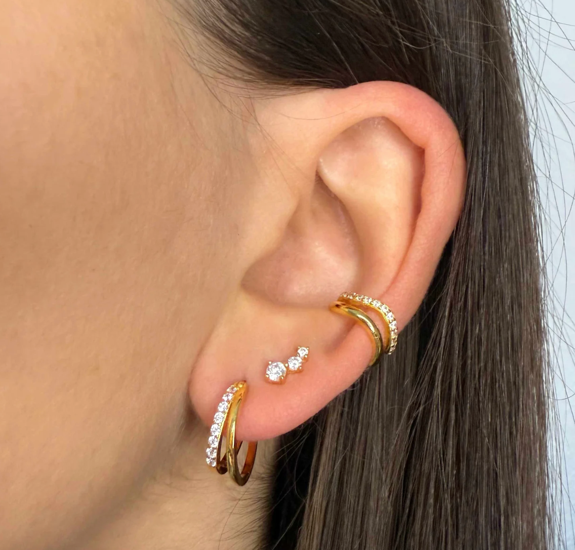 Brandlinger Earrings Lugano Gold
