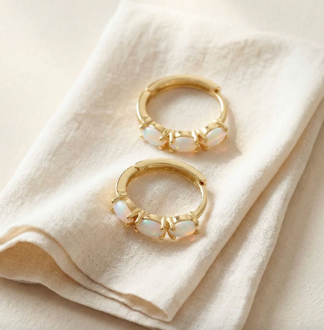 Brandlinger Earrings Bianco Gold