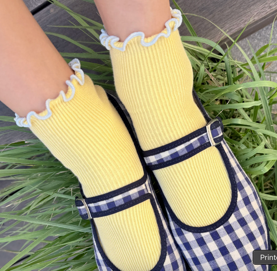 Le Bon Shoppe The Petit Ruffled Modal Butter Baby Blue