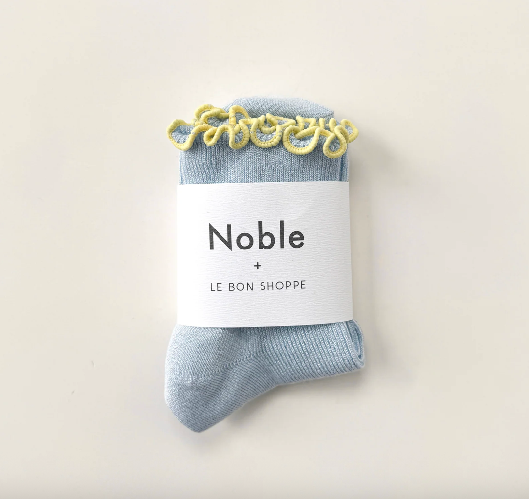 Le Bon Shoppe The Petit Ruffled Modal Baby Blue Butter