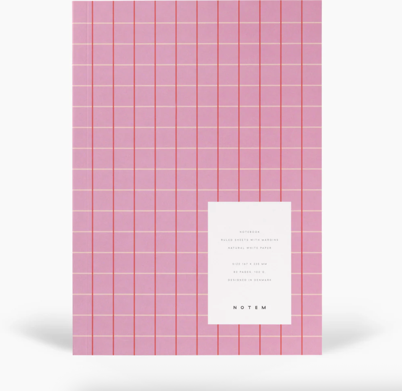 Notem Notebook Vita Medium Rose Grid