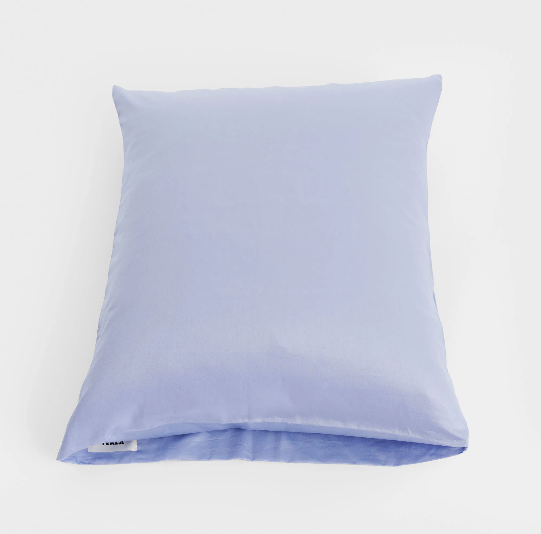 Tekla Sateen Pillow Sham Evening Blue 60x70