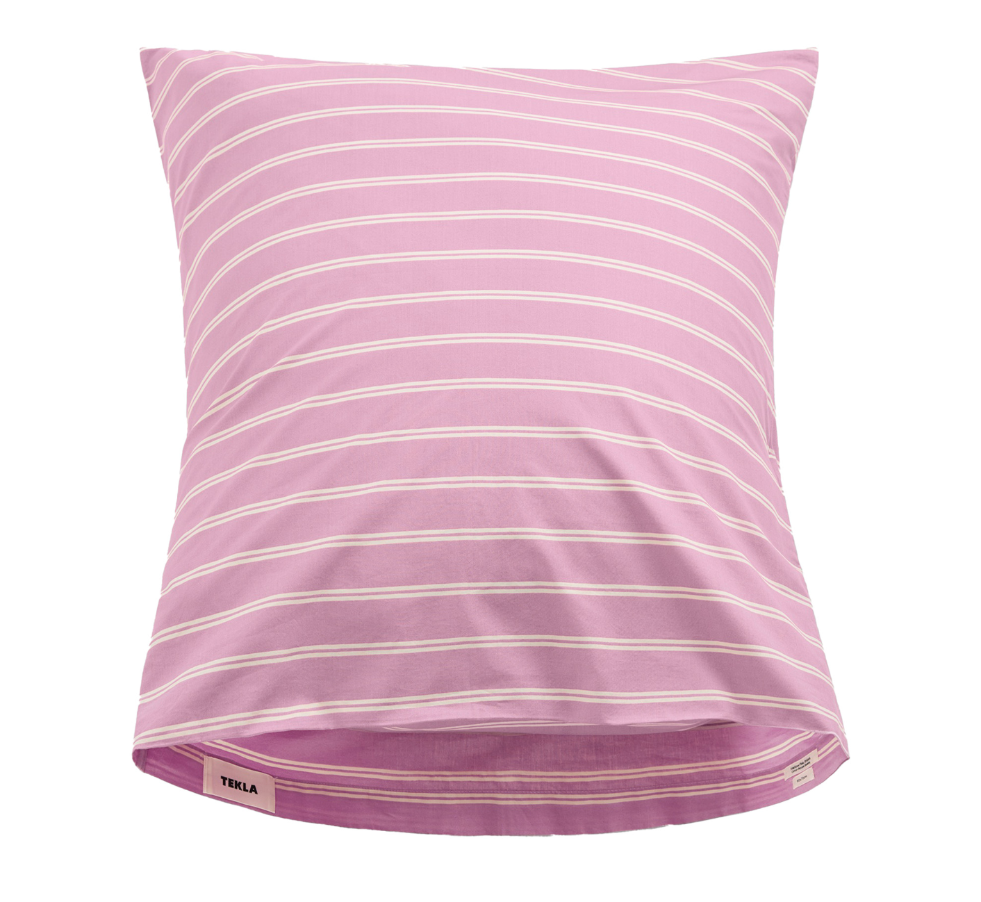 Tekla Percale Pillow Sham Mallow Pink Stripes 60x70