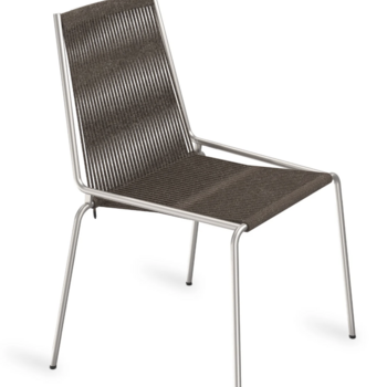 Thorup Noel Chair Steel base | Dark Grey Wool Flag Halyard