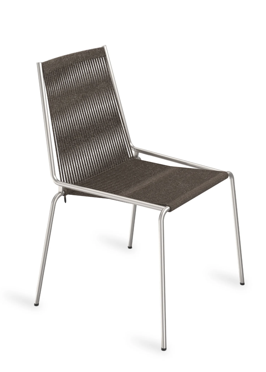 Thorup Noel Chair Steel base | Dark Grey Wool Flag Halyard