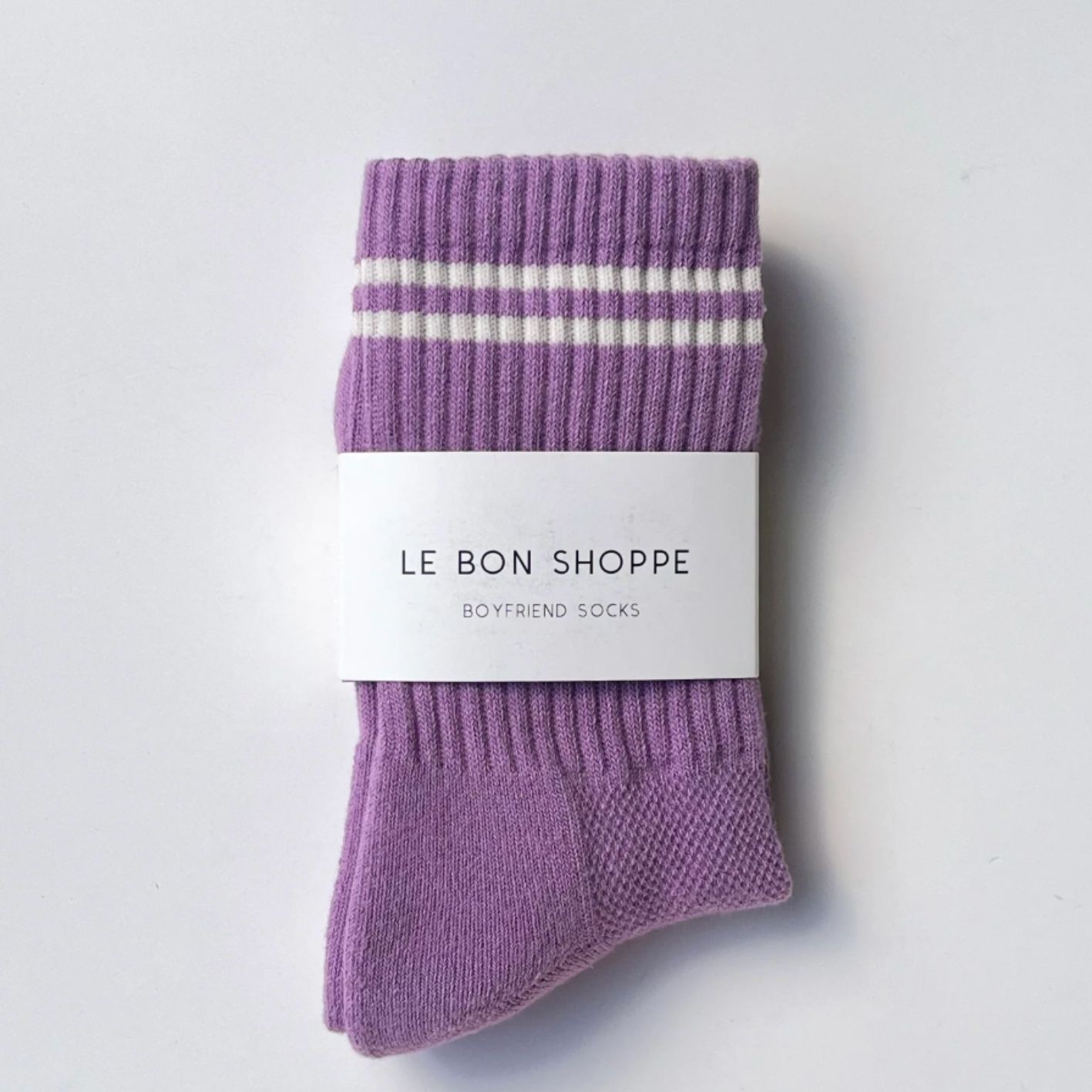 Le Bon Shoppe Boyfriend Socks Grape