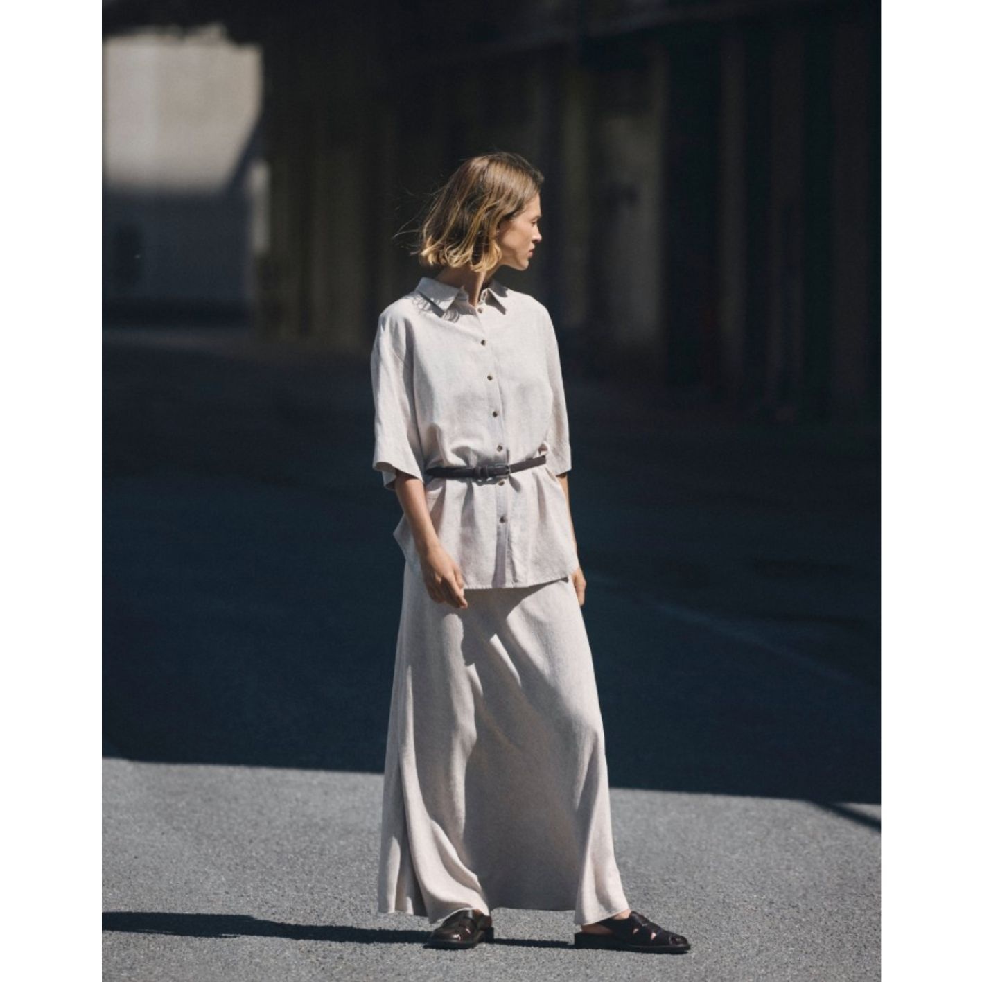 Msch Copenhagen Skirt Viana Ginia Sand Melange