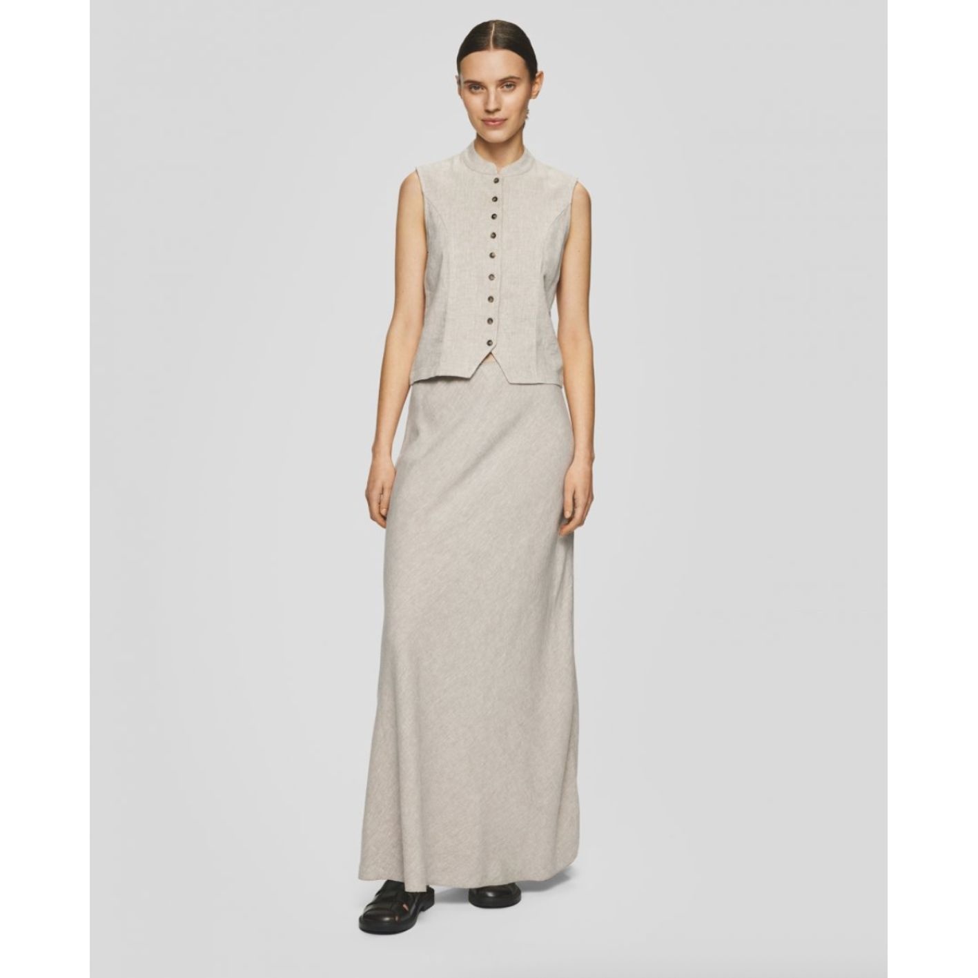 Msch Copenhagen Skirt Viana Ginia Sand Melange