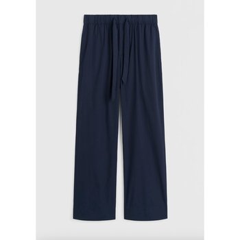 Tekla Poplin Pyjamas Pants Navy
