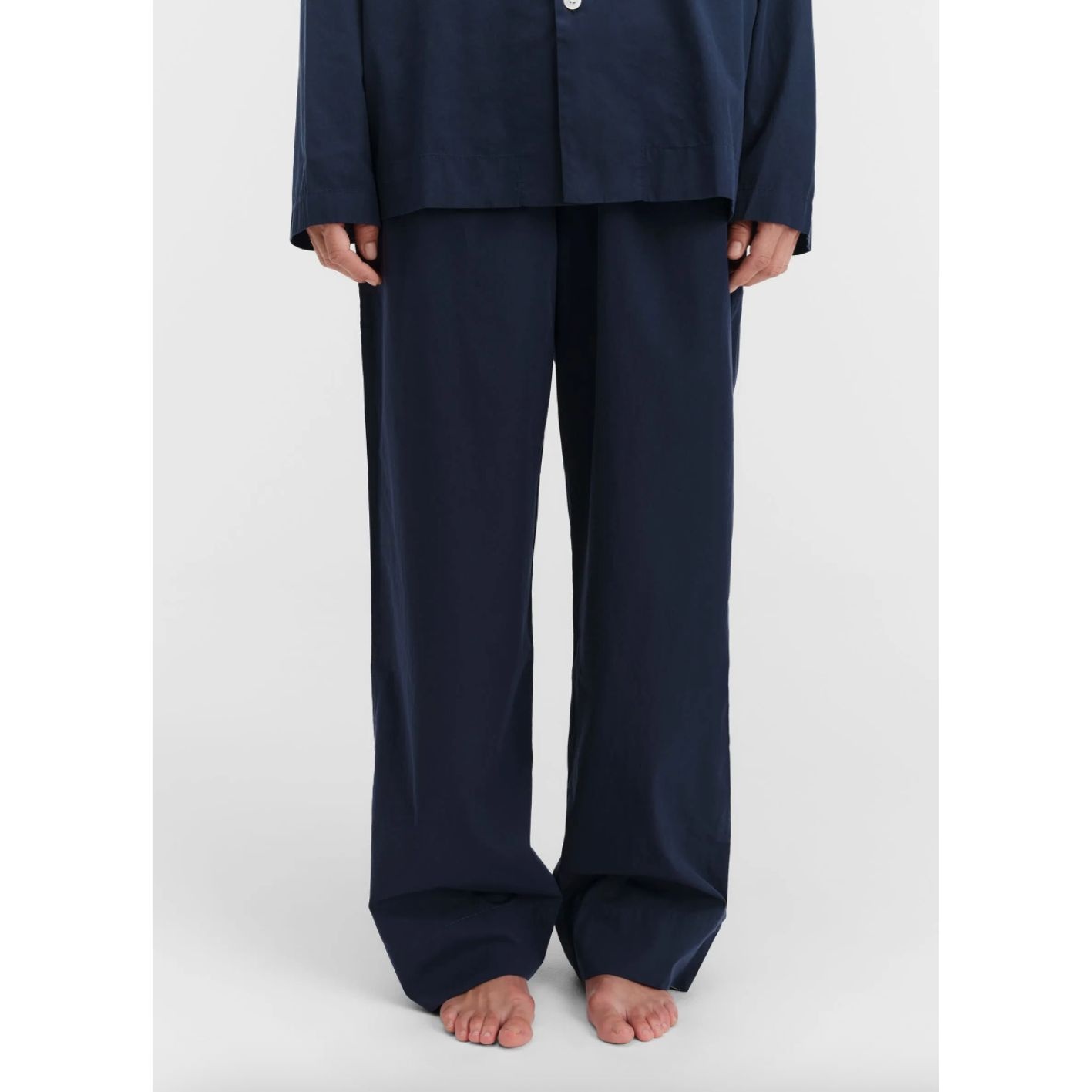 Tekla Poplin Pyjamas Pants Navy