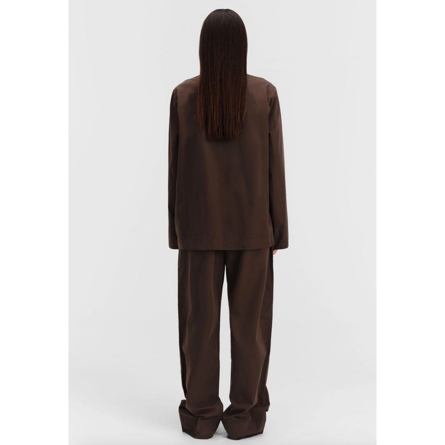 Tekla Poplin Pyjamas Coffee