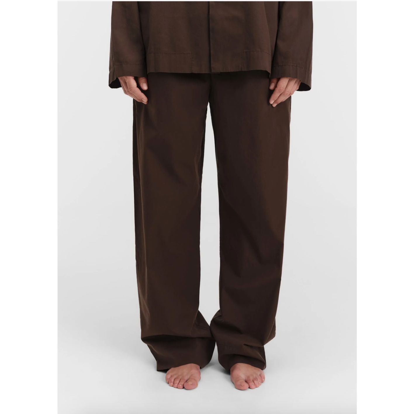 Tekla Poplin Pyjamas Coffee