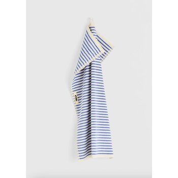 Tekla Terry Towel Coastal Blue Stripes 50x90