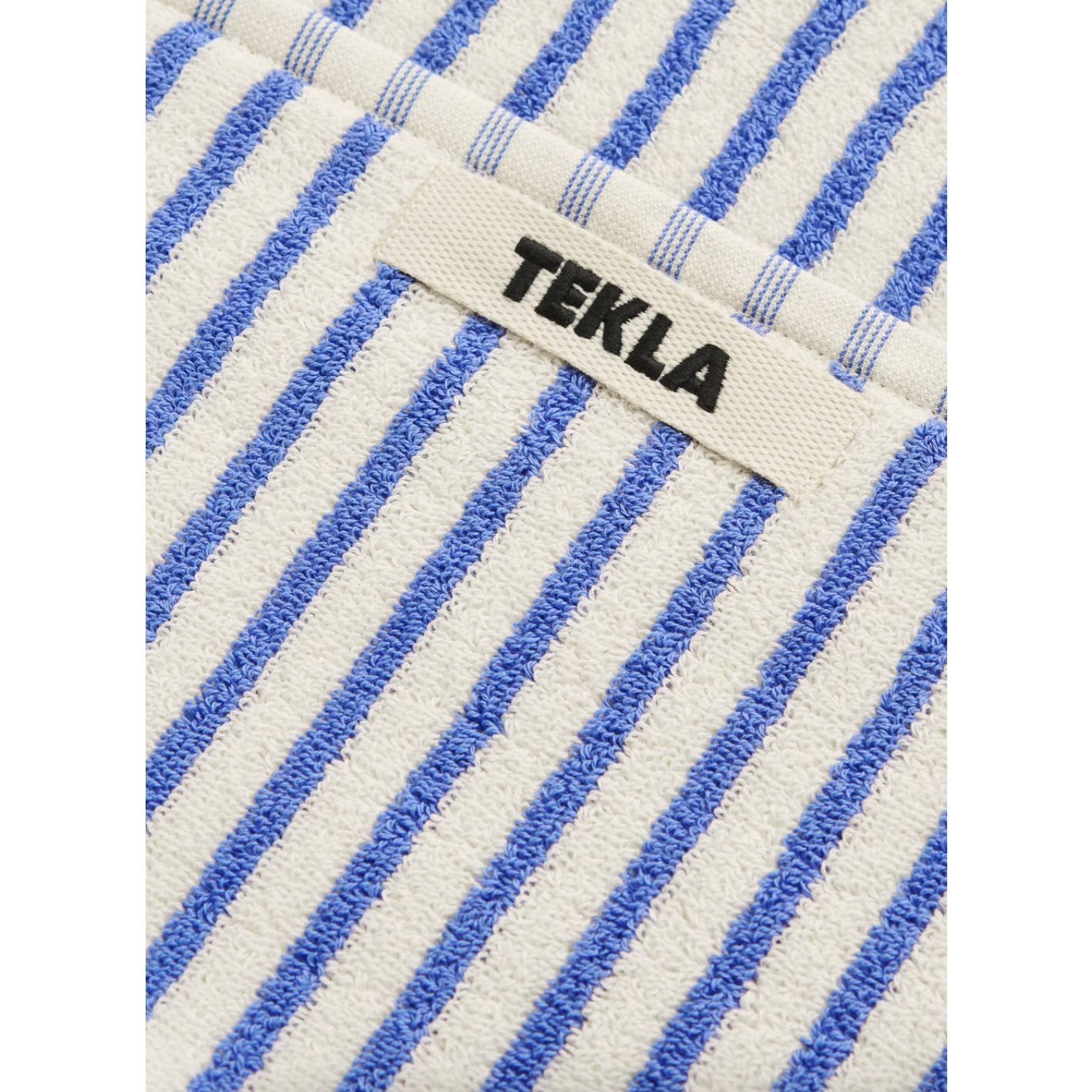 Tekla Terry Towel Coastal Blue Stripes 50x90
