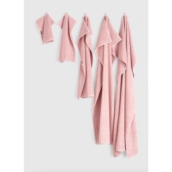 Tekla Terry Towel Shaded Pink Stripes 30x50