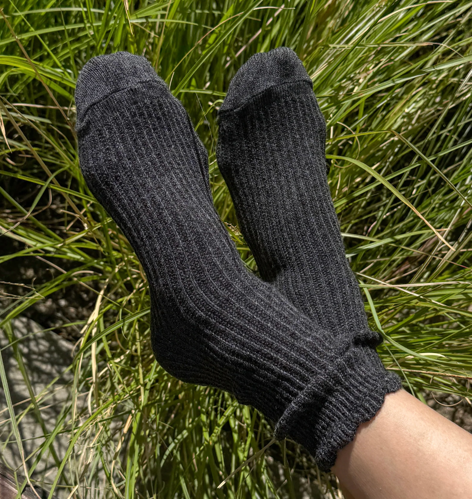 Le Bon Shoppe Linen Scallop Charcoal