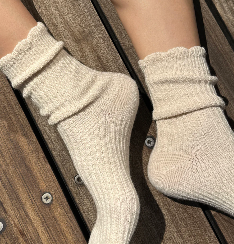 Le Bon Shoppe Linen Scallop Natural