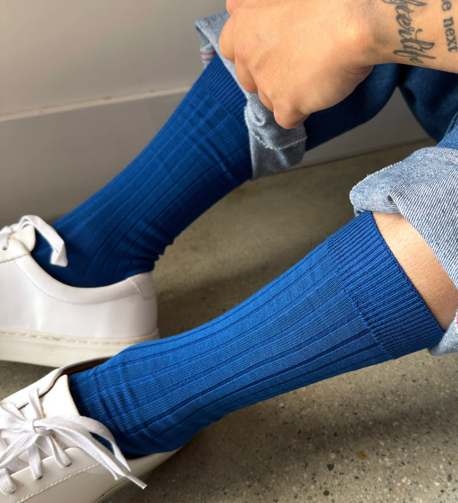 Le Bon Shoppe His Socks Cobalt