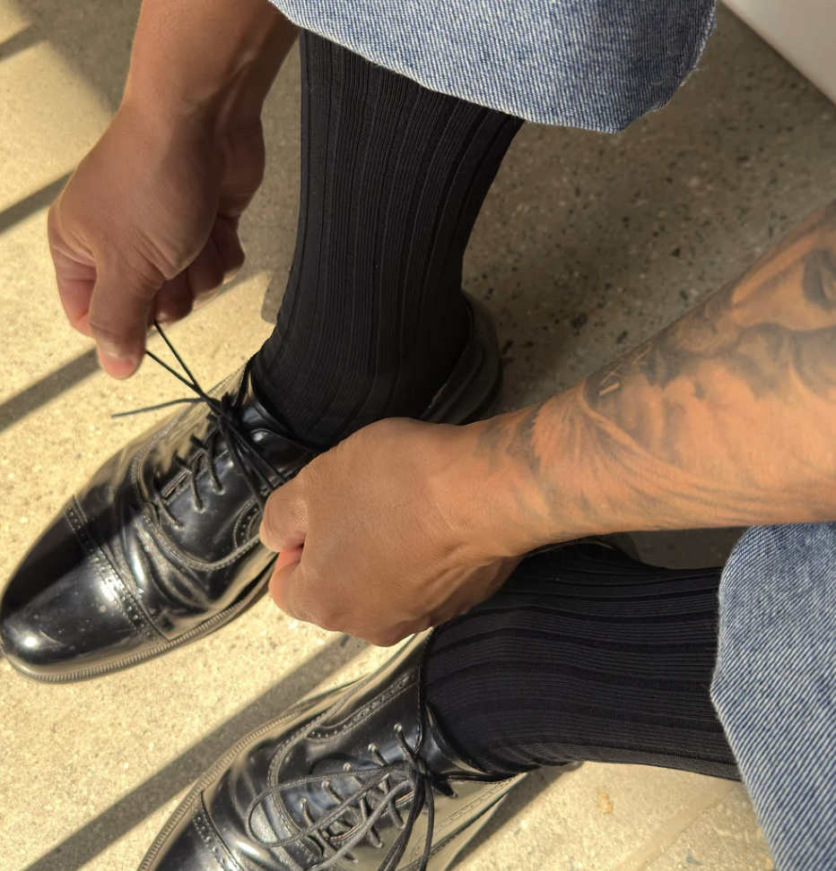 Le Bon Shoppe His Socks True Black