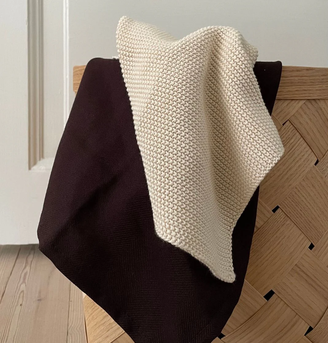 Humdakin Knitted Dishcloth Undyed