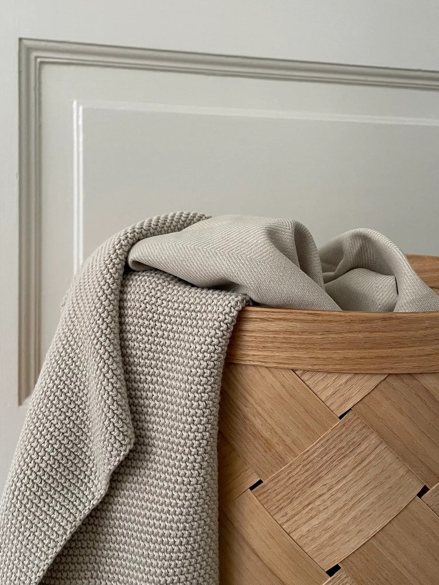 Humdakin Knitted Kitchen Towel Light Stone