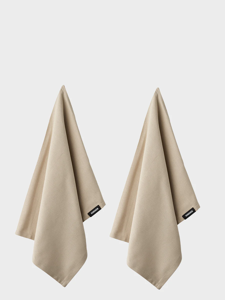 Humdakin Organic Tea Towel Light Stone