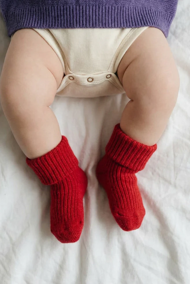Lille Barn Wollen Baby Socks Lava