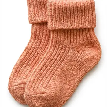 Lille Barn Wollen Baby Socks Peach Fuzz