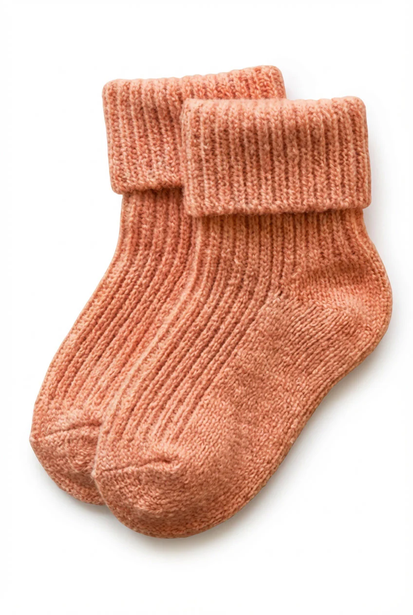 Lille Barn Wollen Baby Socks Peach Fuzz