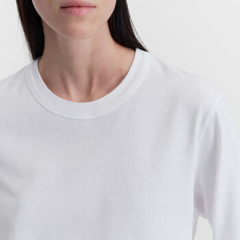 Tekla Womens's Long Sleeve T-shirt White