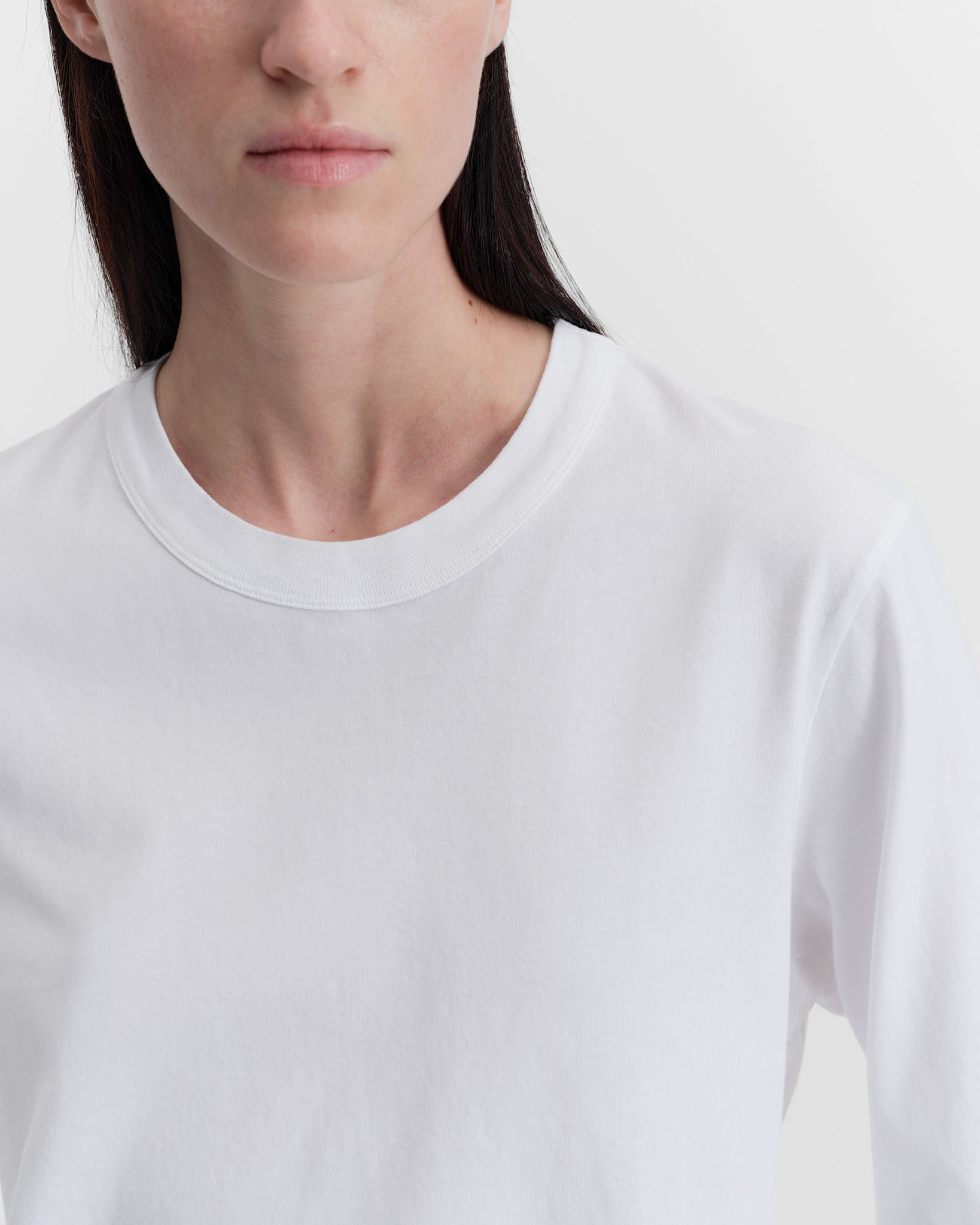 Tekla Womens's Long Sleeve T-shirt White