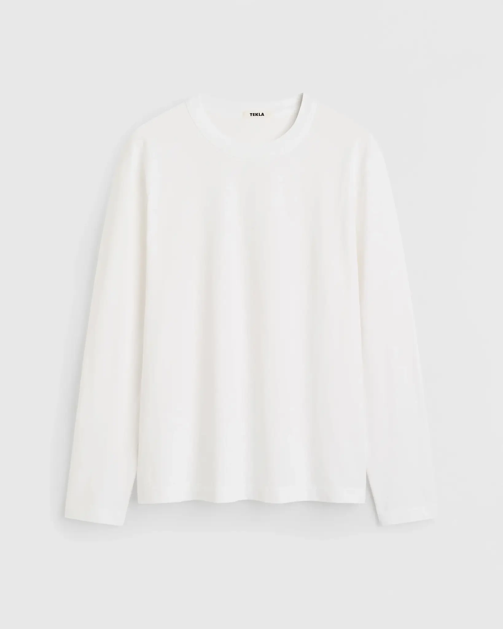 Tekla Womens's Long Sleeve T-shirt White