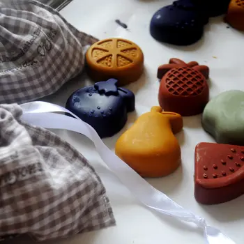 Smilogy Market Day Mini Sack | All-Natural Beeswax Fruit Crayons