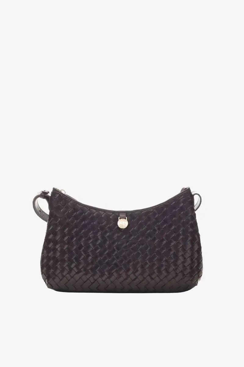Adax Salerno Shoulder Bag Lauren Dark Brown