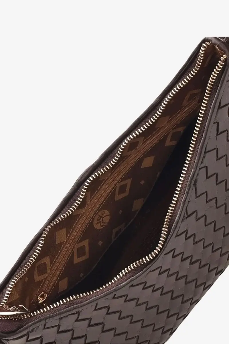 Adax Salerno Shoulder Bag Lauren Dark Brown