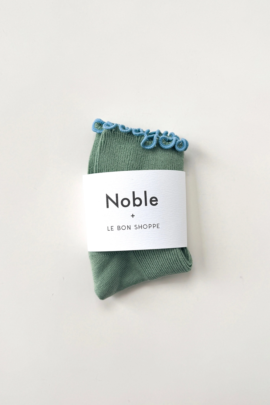 Le Bon Shoppe The Petit Ruffled Modal Sea Glass / Powder Blue