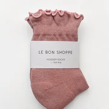 Le Bon Shoppe Hugger Socks Vintage Pink/Black