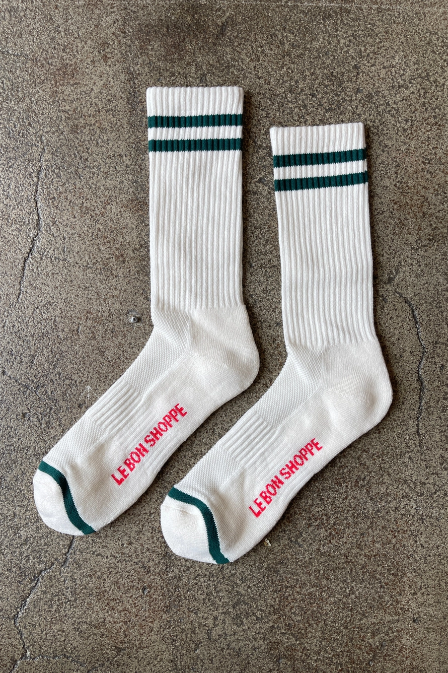 Le Bon Shoppe Boyfriend Socks Parchment Extended