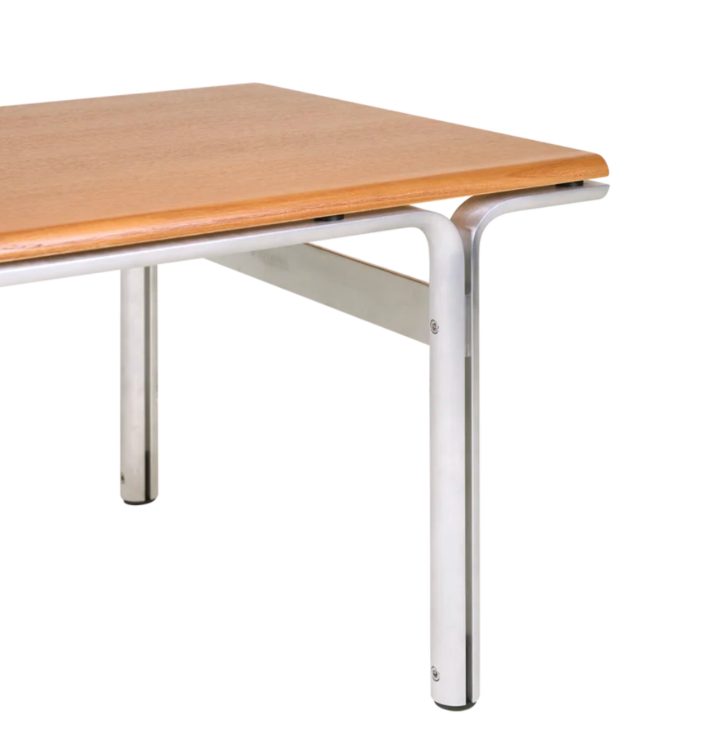 Frama Union Side Table Aluminium/Warm Brown Ash