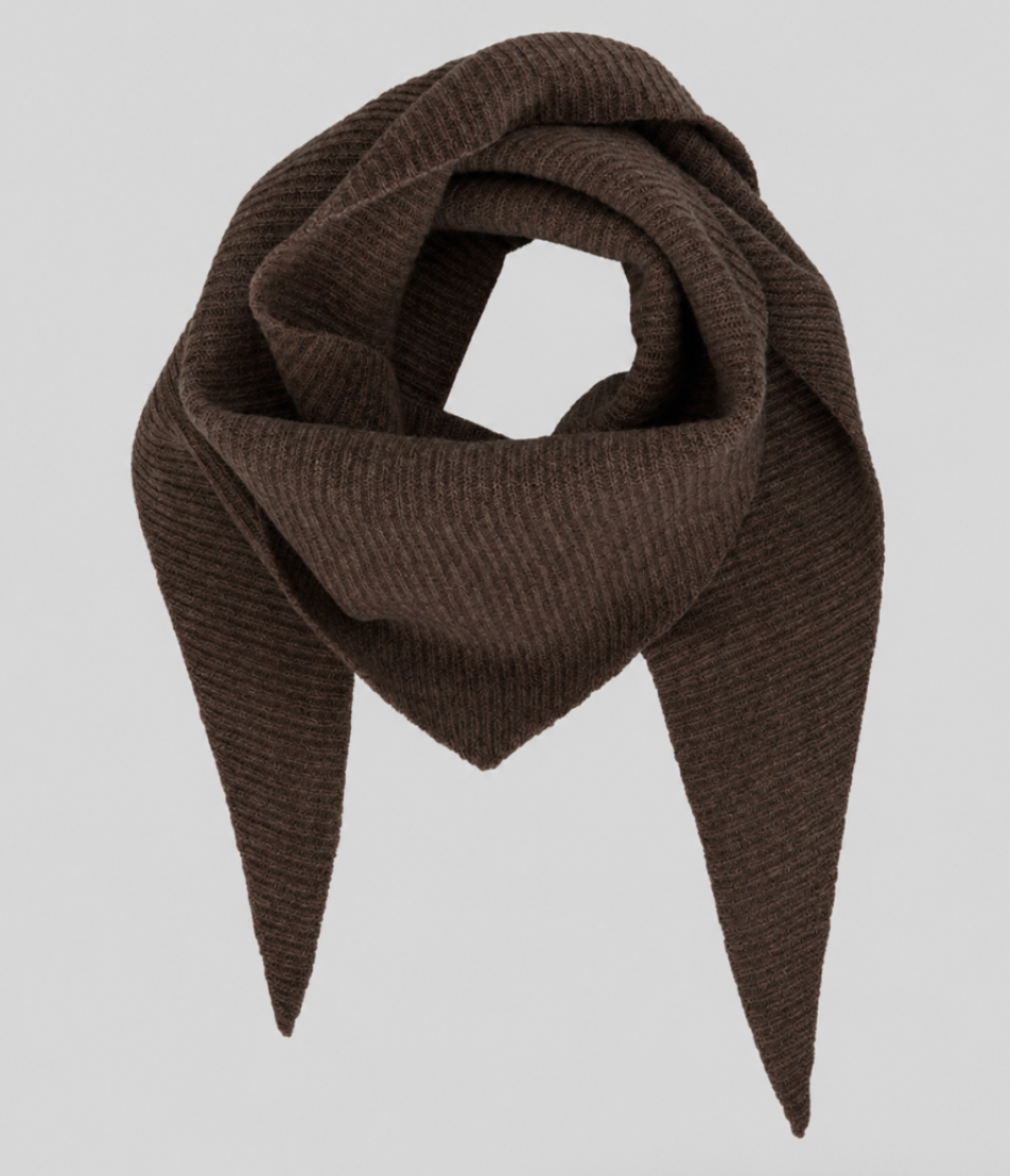 Msch Copenhagen Key Lowee Scarf Black Slate Melange