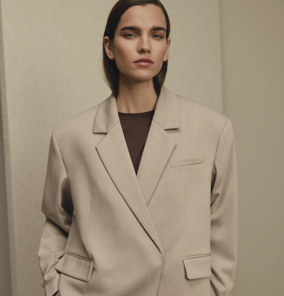 Msch Copenhagen Marceli Oversized Blazer Warm LGM