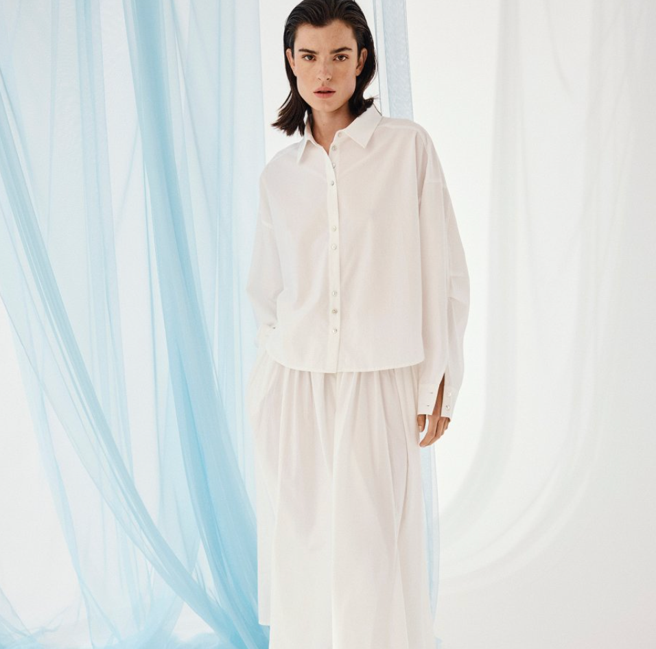 Msch Copenhagen Nesrine Selmina Shirt Bright White