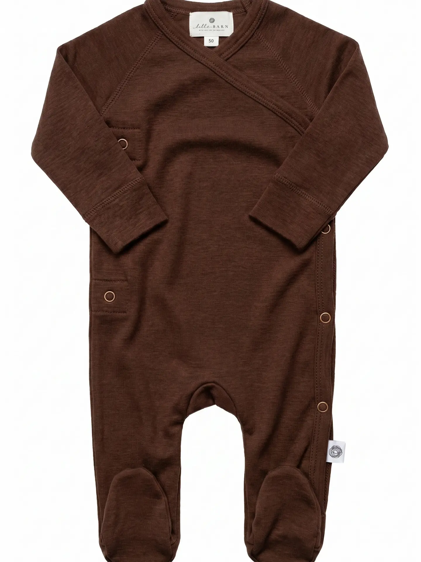 Lille Barn Wool Playsuit/Bodysuit Chocolate Fondant